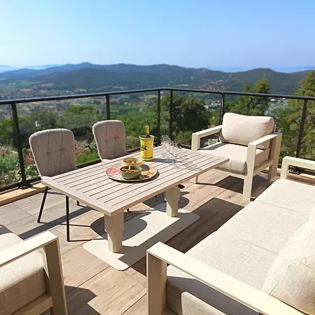 Juan Climatisée, Au Calme, Avec Piscine, Grand Jardin Et Vue Panoramique Villa Bormes-les-Mimosas